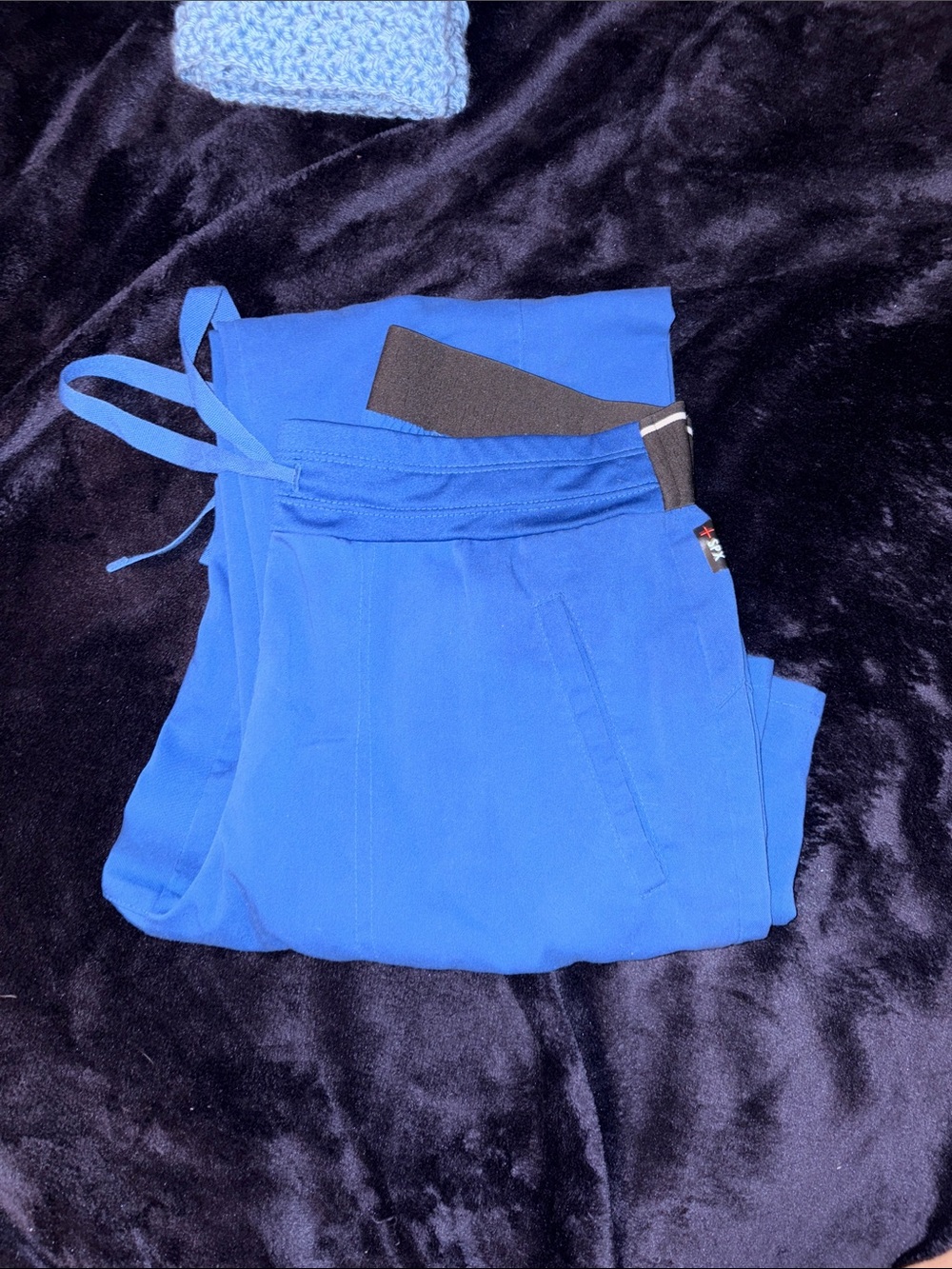 Grey's Anatomy Royal Blue Straight Leg Drawstring Pants